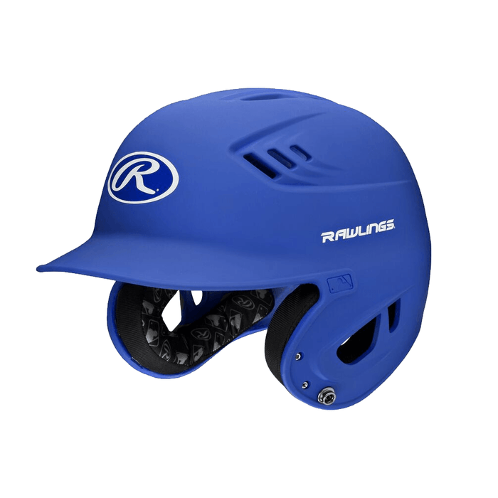 Rawlings Velo R16 Matte Batting Helmet Junior or Senior: R16MS / R16MJ Equipment Rawlings Royal - Senior 