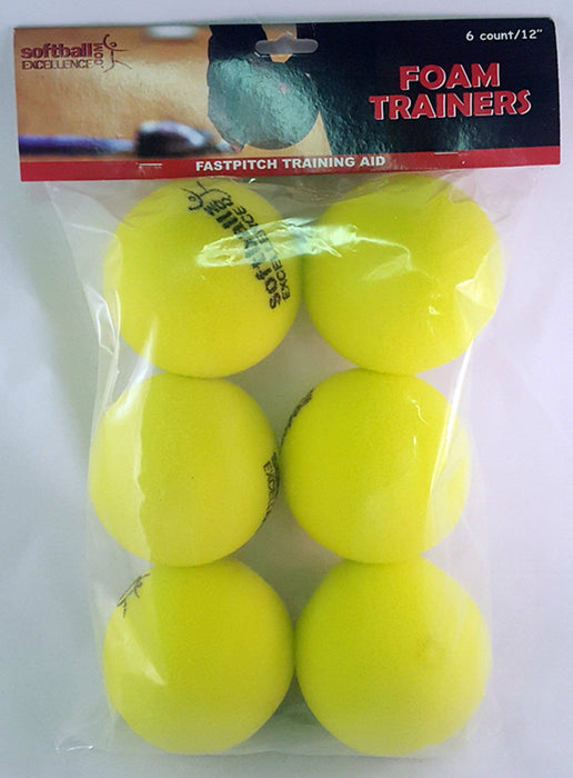 Softball Excellence Foam Trainers Training Softballs (6 Balls): 0305 Training & Field Softball Excellence