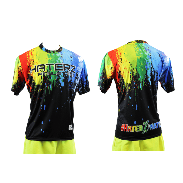 HaterZ Paint Splatter Short Sleeve Jersey: FDSS Apparel Haterz 