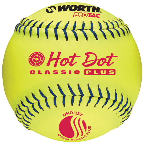 Worth Hot Dot Pro-Tac .52-275 USSSA Softball 12 Inch (Dozen): UHD12SY