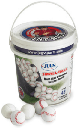 JUGS White Small Balls with Bucket 4 Dozen Balls JUGS 