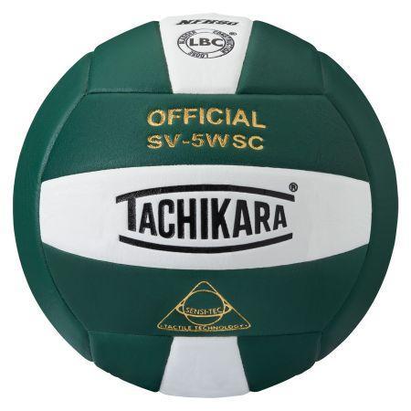 Tachikara Composite Volleyball: SV5WSC Volleyballs Tachikara Dark Green-White 