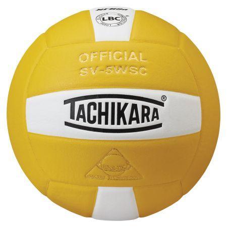 Tachikara Composite Volleyball: SV5WSC Volleyballs Tachikara Gold White 