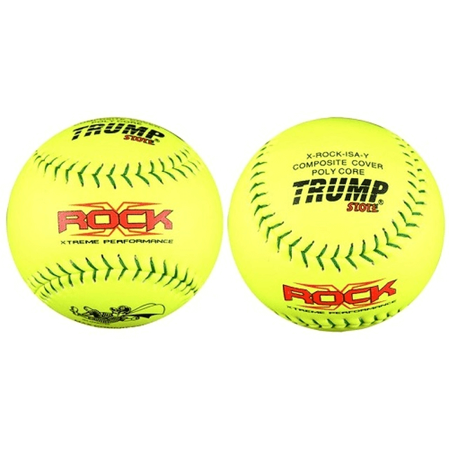 Trump X-Rock 12” ISA Composite Slowpitch Softball .44-400 - One Dozen: 1453228 Balls Trump
