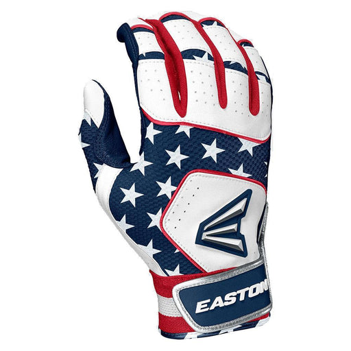 Easton Walk-Off NX™ Youth Batting Gloves: A121263 Equipment Easton Small Stars N Stripes 