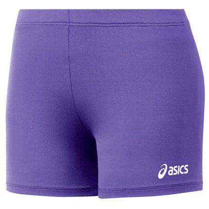 Asics 4 Inch Spandex Court Short: BT936 Volleyballs Asics Purple XXS 