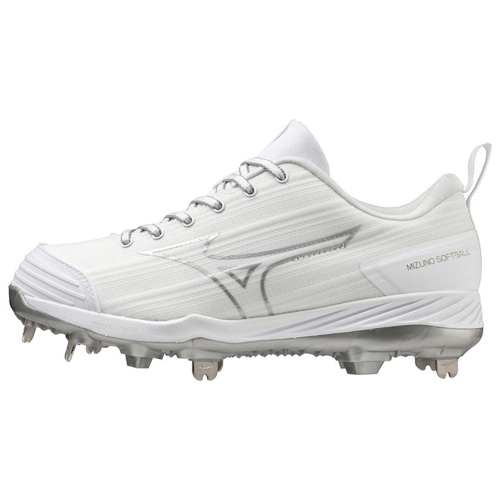 Mizuno Sweep 6 Low Women's Metal Softball Cleats: 320662 Footwear Mizuno 6 White