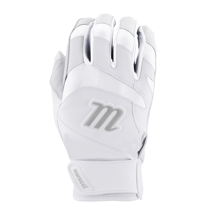 Marucci Youth Signature Batting Gloves: MBGSGN3Y Equipment Marucci Small White-White