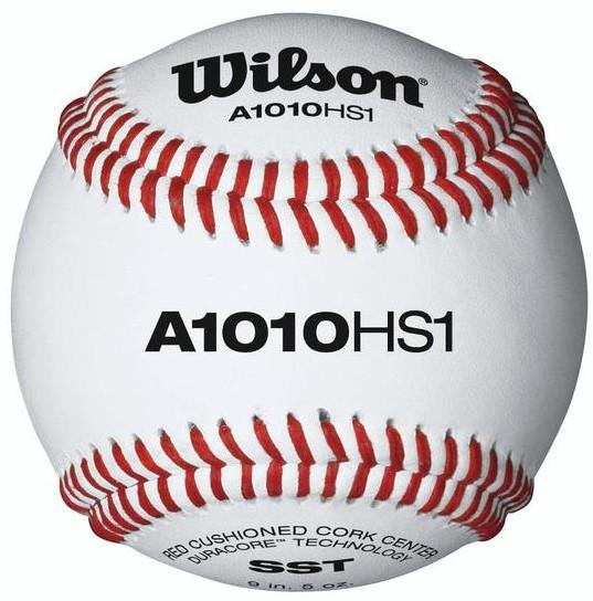 Wilson A1010BHS1SST High School NFHS Baseball (Dozen): A1010BHS1SST Balls Wilson Sporting Goods One Dozen (12 Balls) 