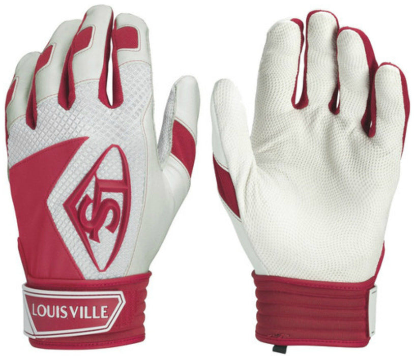 Louisville Slugger Series 7 Adult Batting Gloves: WTL6101 Equipment Louisville Slugger Scarlet XL 