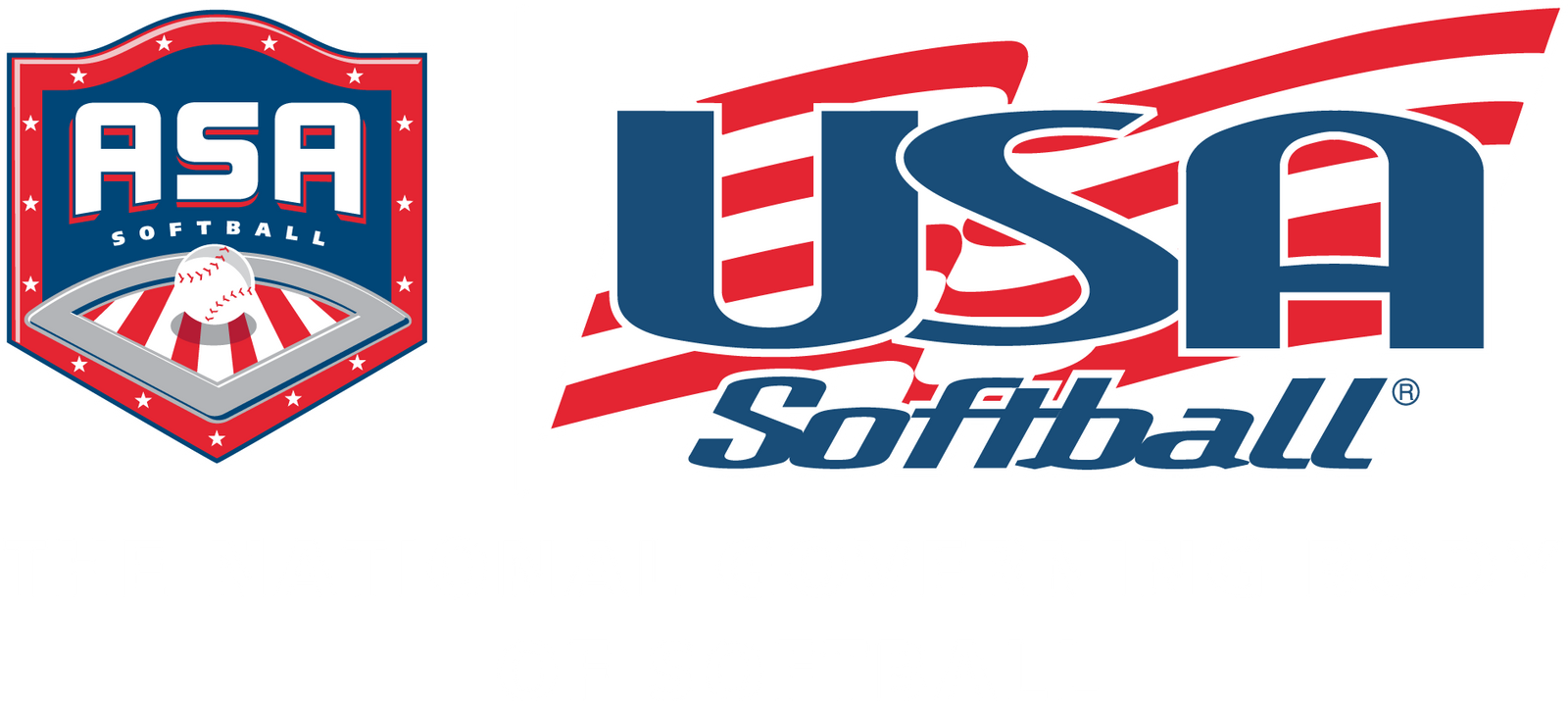 USA Softball certification mark (left) and the older ASA certification stamp (right)