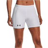 Under Armour Women's UA Utility Slider Shorts: 1375649 Apparel Under Armour Small White 
