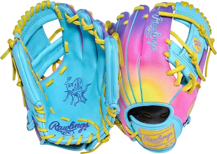 Rawlings Heart of the Hide Funburst 2.0 11.5" Baseball Glove: PROR204U-2CBY Equipment Rawlings 