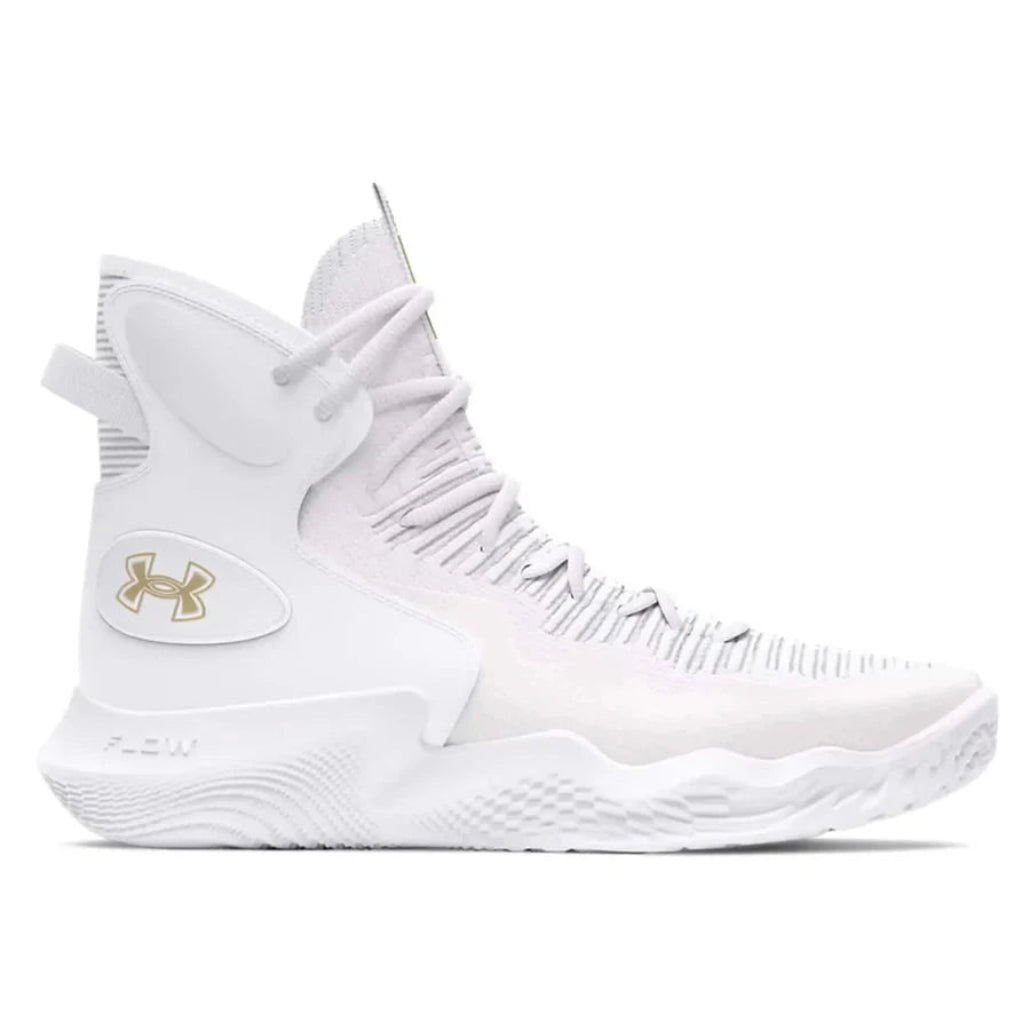 Under Armour Women's Ace Highlight Volleyball Shoe: 3027083 Footwear Under Armour 6 White/Gold 