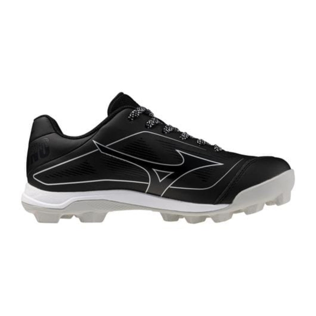 Mizuno Youth CushionRevo Diamond Low Baseball Cleat: 320709 Footwear Mizuno 1 Black/White 