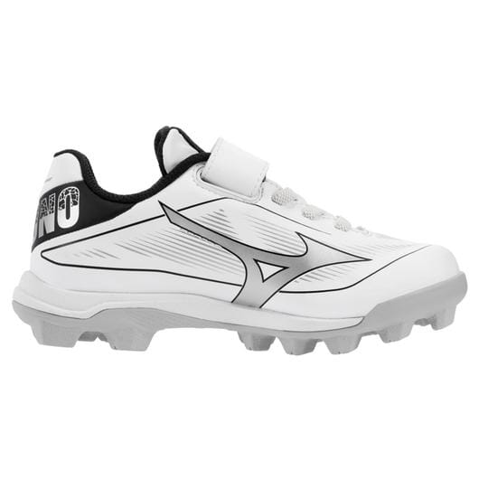 Mizuno Kids Cushionrevo Diamond Low Baseball Cleat: 320711 Footwear Mizuno 10K White/Black 