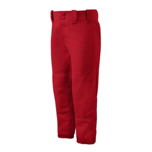 Mizuno Women&#39;s Low Rise Pants: 350150 Apparel Mizuno Red X-Small 