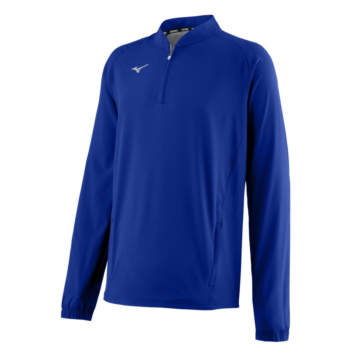 Mizuno Men&#39;s Gametime Long Sleeve Baseball Hitting Jacket: 351125 Apparel Mizuno Small Royal 