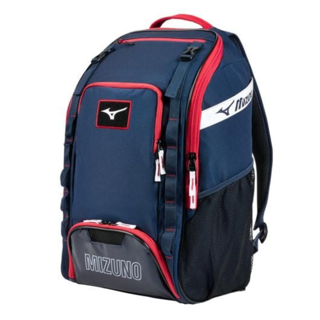 Mizuno Organizer 26 Backpack: 360342 Equipment Mizuno Navy/Red 