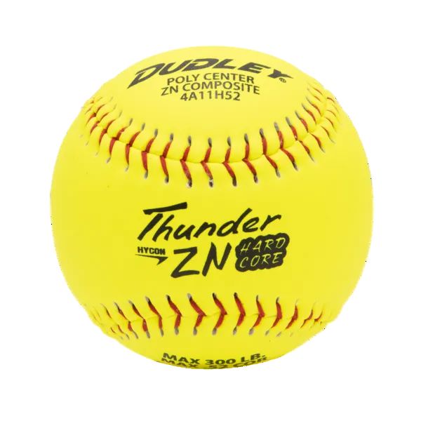 Dudley Thunder ZN HARD CORE 11" Slowpitch Softball USA (ASA) 52-300 – One Dozen: 4A11H52 Balls Dudley 