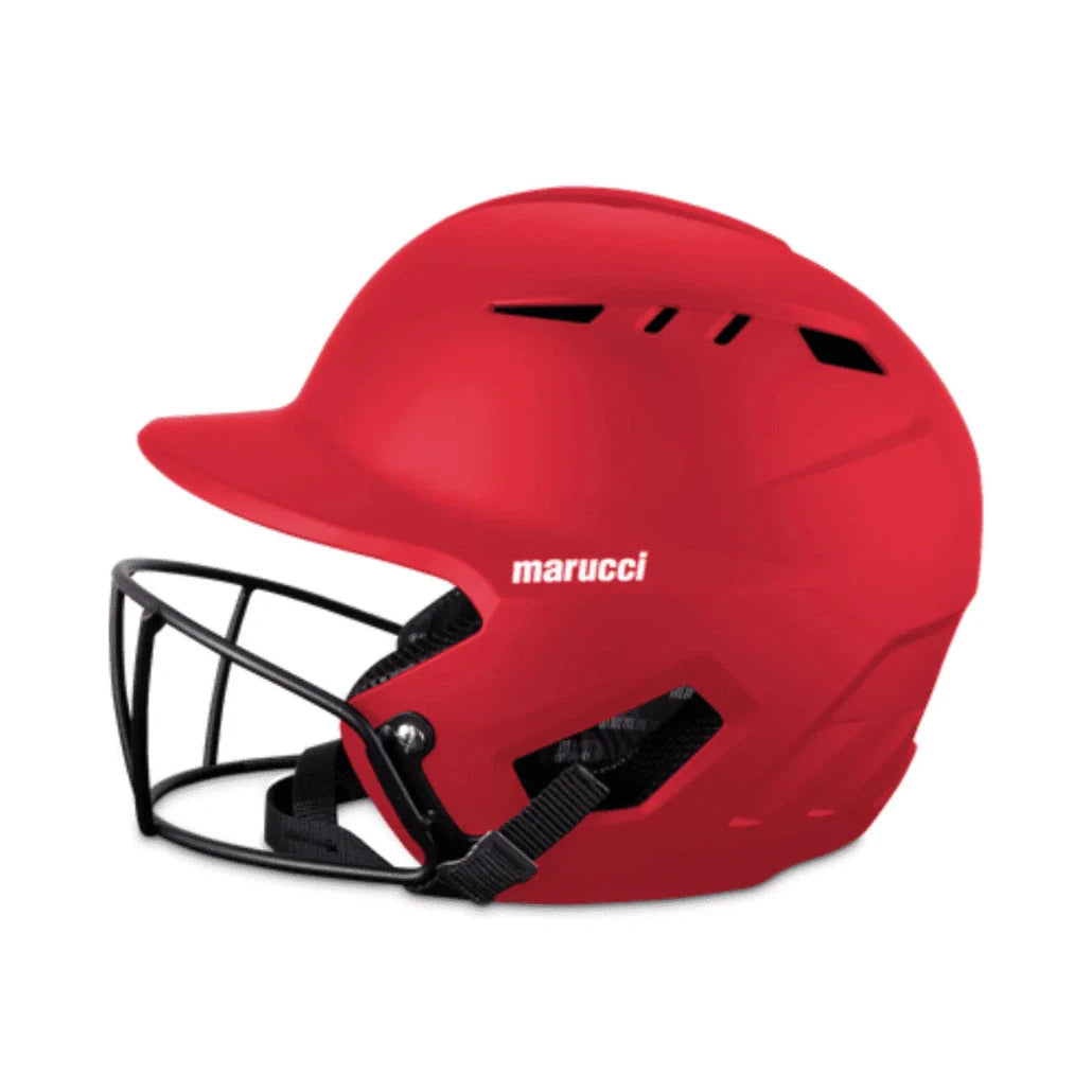 Marucci DuraVent D3O Fastpitch Batting Helmet Equipment Marucci Red Junior-6 1/2"-7 1/8" 