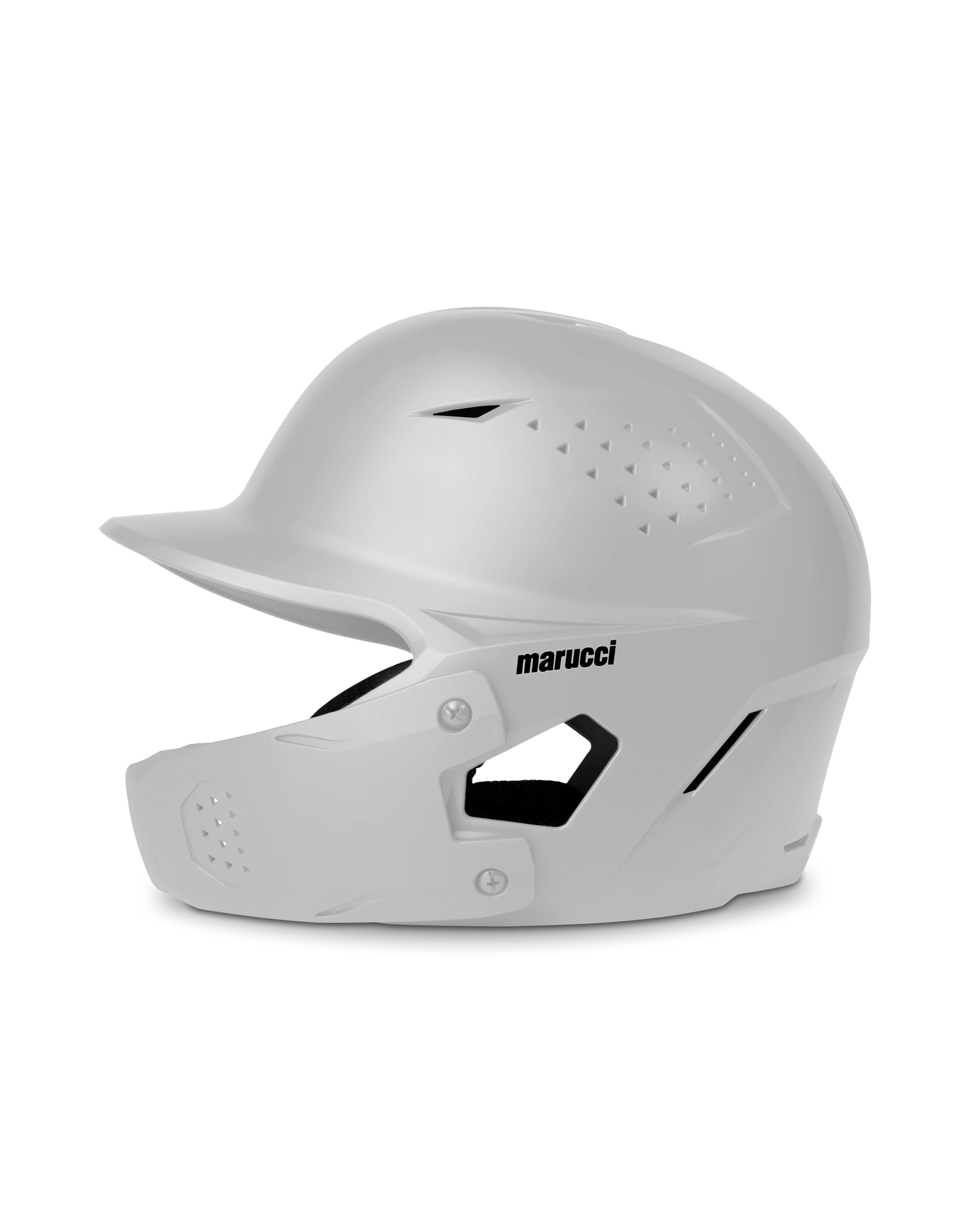 Marucci DuraVent D3O Baseball Batting Helmet w/ Jaw Guard Equipment Marucci Black Junior - 6 3/8"-7 1/8" 