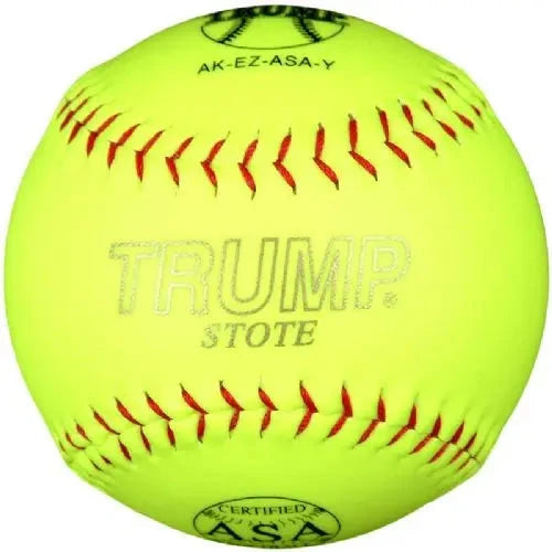 Stote 12” USA (ASA) Synthetic Slowpitch Softball - One Dozen: 1394814 Balls Trump 
