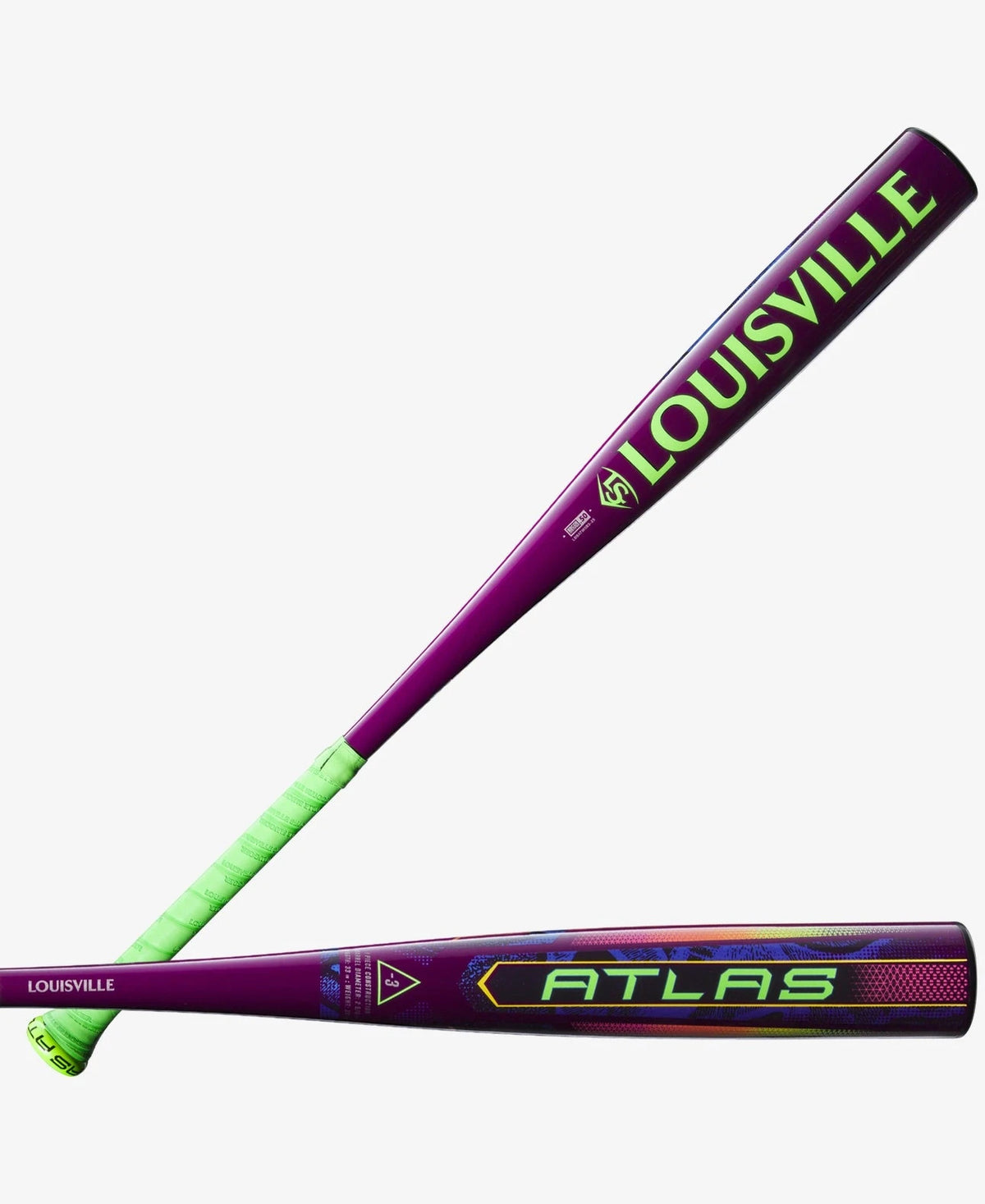 2025 Louisville Slugger Atlas Neon Energy (-3) BBCOR Adult Baseball Bat 2 5/8”: WBL4164010 Bats Louisville Slugger 