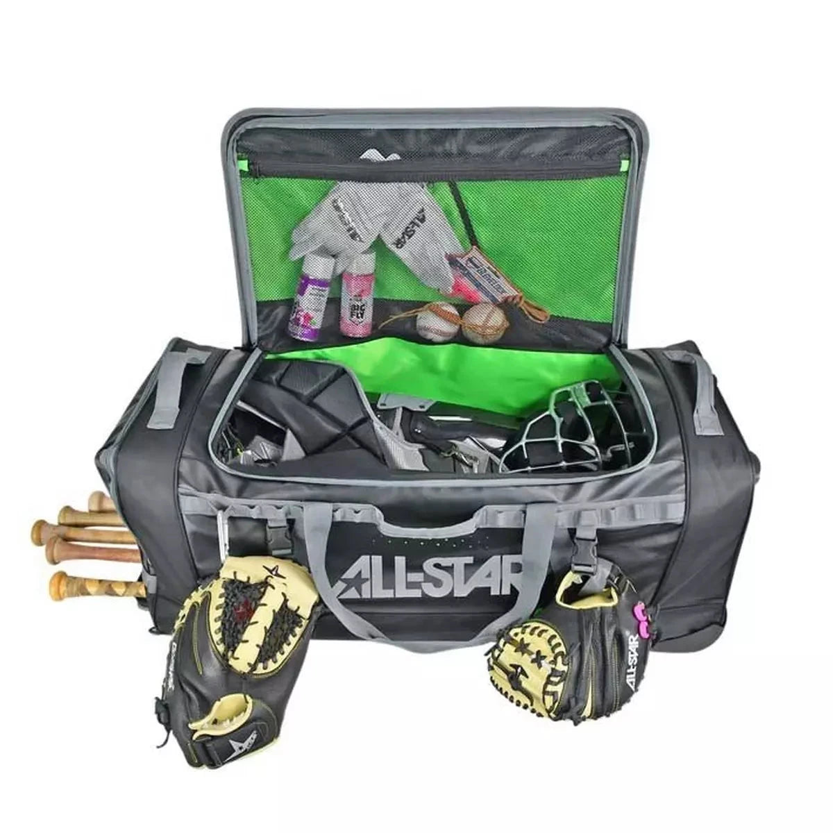 All-Star S7 Elite Catcher's Roller Bag: BBS7ERB Equipment All-Star 