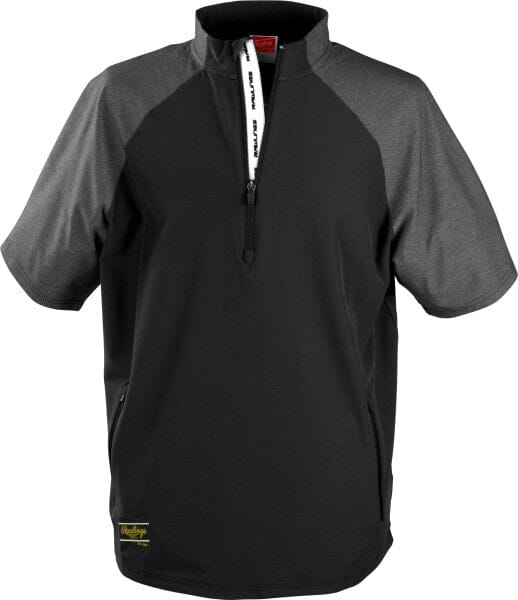 Rawlings Adult Colorsync Short-Sleeve Cage Jacket: CSSSJ2 Apparel Rawlings Small Black 