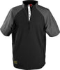 Rawlings Adult Colorsync Short-Sleeve Cage Jacket: CSSSJ2 Apparel Rawlings Small Black 