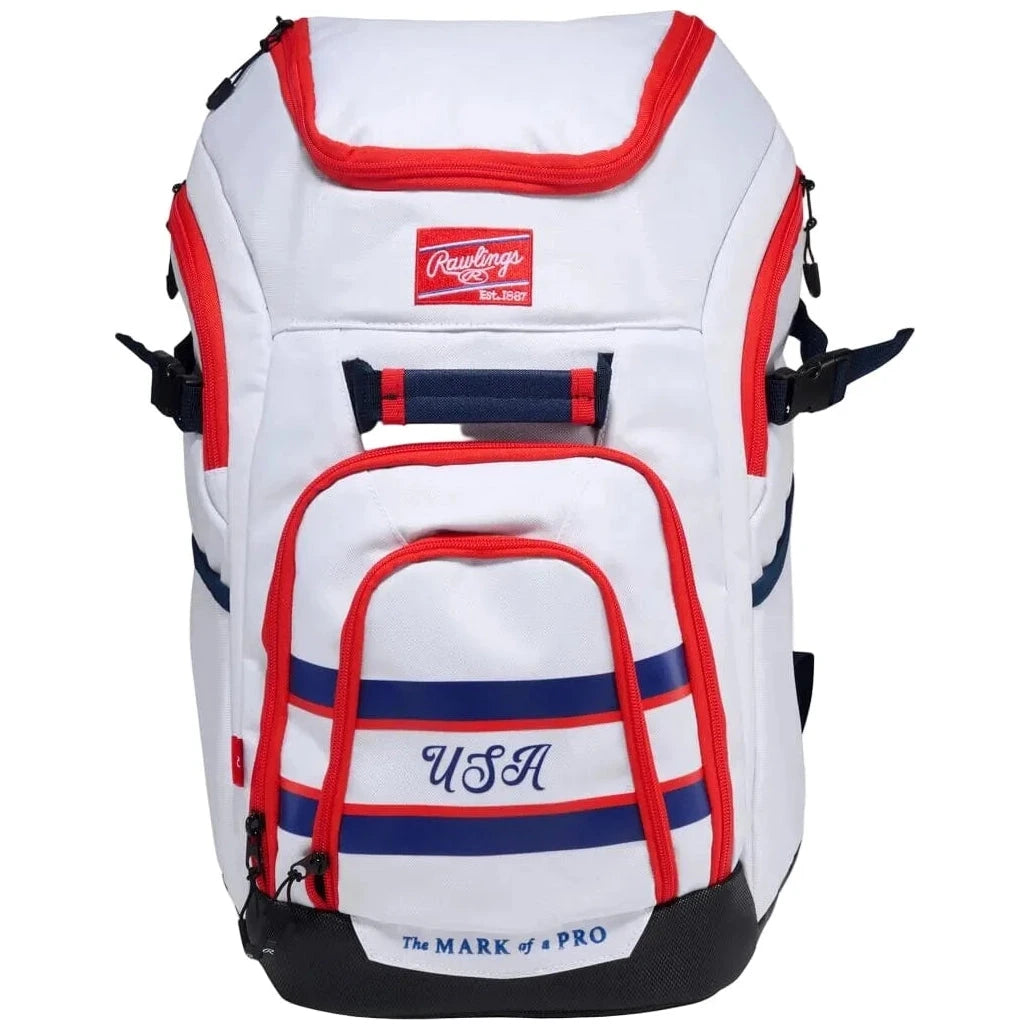 Rawlings Americana Franchise 2 Player's Baseball Backpack Equipment Rawlings 