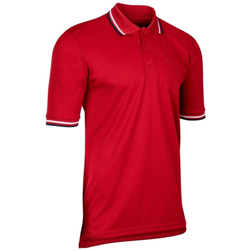 Champro Umpire Polo Shirt: BSR1 Apparel Smitty Red Large 