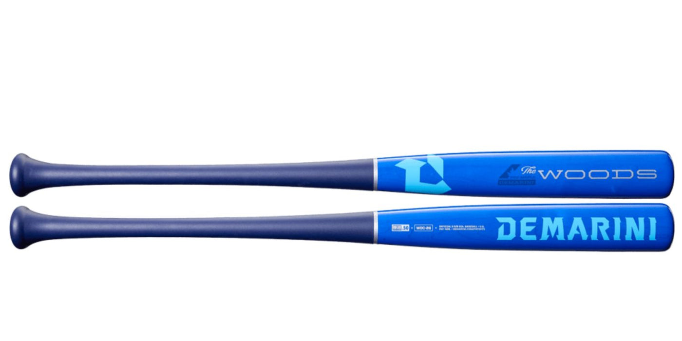DeMarini The Woods™ Royal Wood Composite (-3) BBCOR Baseball Bat: WBD2649010 Bats DeMarini 