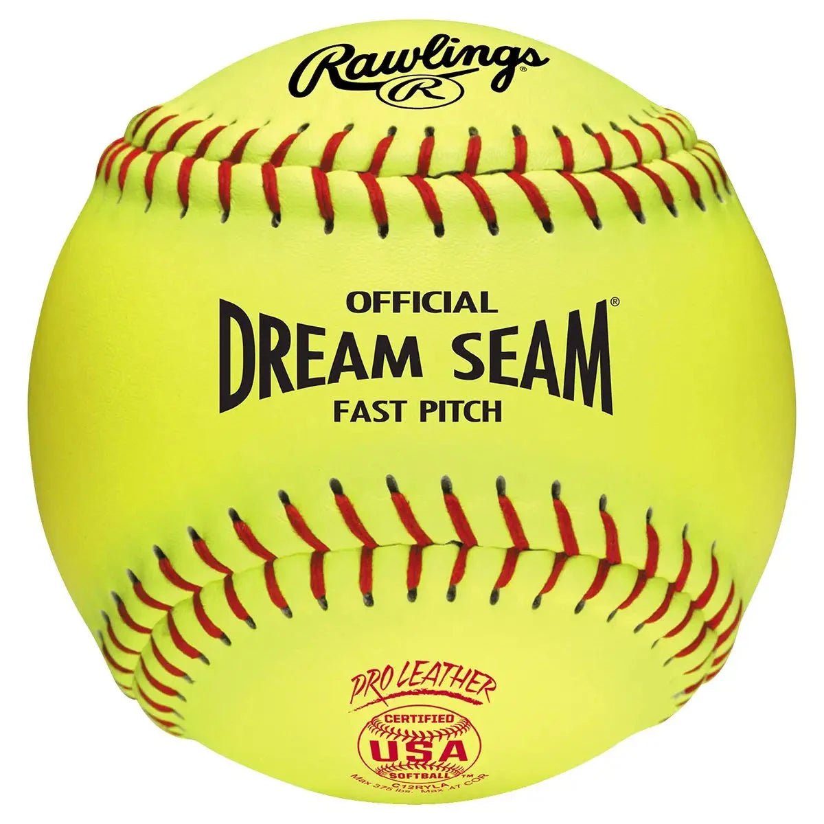 Rawlings Dream Seam Fastpitch Softball 12" USA( ASA) - One Dozen C12RYLA Balls Rawlings 
