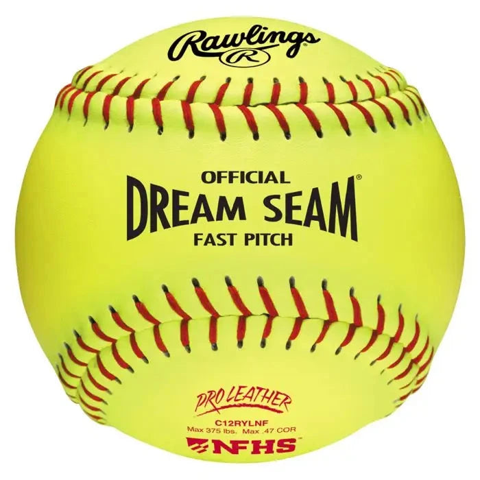 Rawlings Dream Seam Fastpitch Softball 12" NFHS - One Dozen C12RYLNF Balls Rawlings 