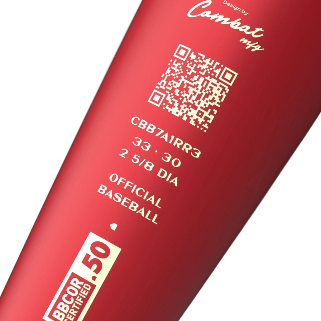 2027 Combat MFG Steel Horses Series Red Rider Spec-A1 BBCOR Bat: CBB7A1RR3 Bats Combat 