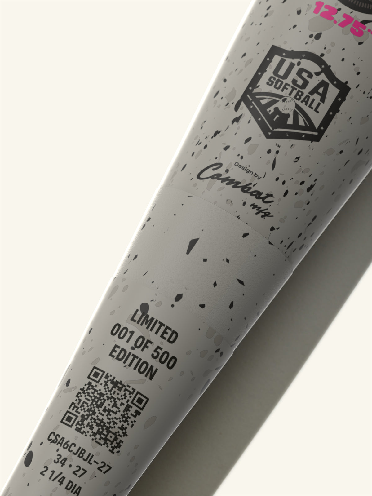 2026 Combat Cookie Jar "Cookies & Cream" Bradley Jones CR-1 End-Loaded Slowpitch Bat USA (ASA): CSA6CJBJL Bats Combat 