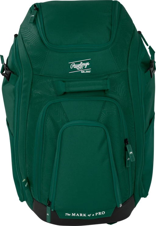 2025 Rawlings Legion 2 Players Backpack: LEGION 2 Equipment Rawlings Dark Green 