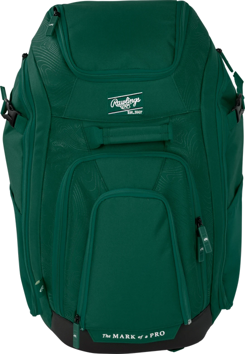 2025 Rawlings Legion 2 Players Backpack: LEGION 2 Equipment Rawlings Dark Green 