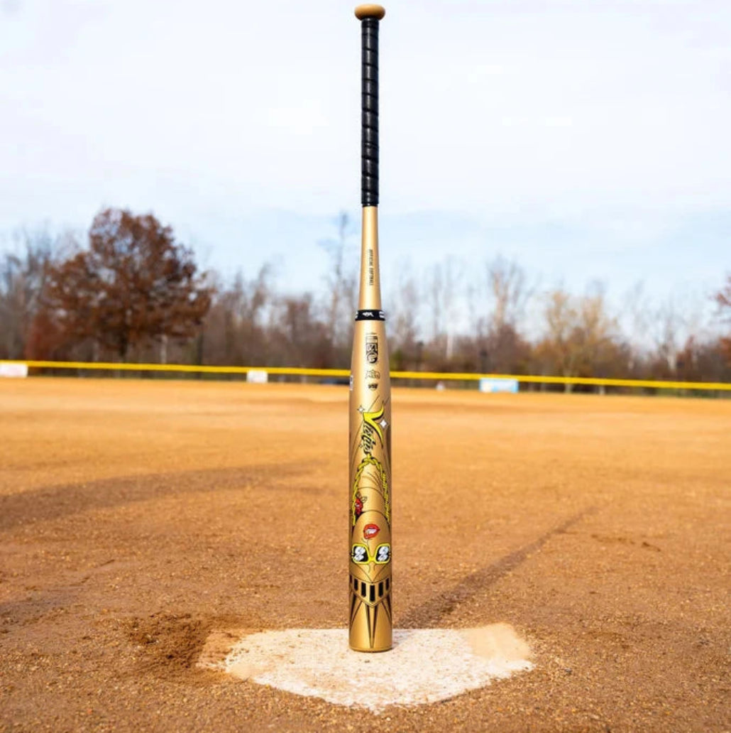 2025 Beacon Gold 2-Piece YA-YA Load USSSA Slowpitch Softball Bat: VSPBG2YU Bats Victus 