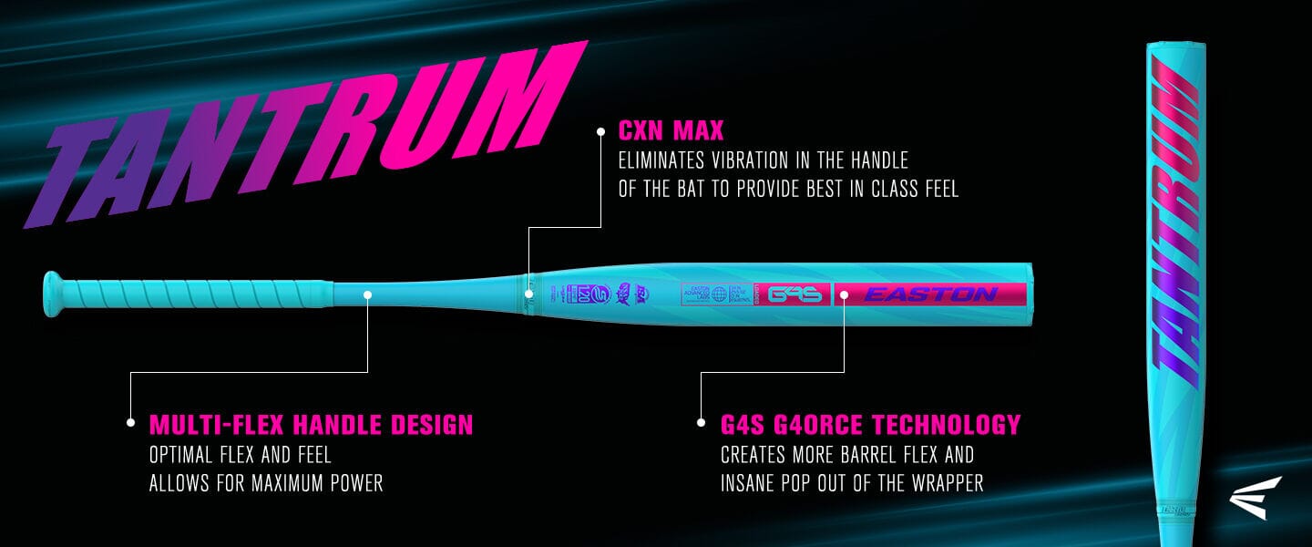 2026 Easton Tantrum 2-Piece End-Loaded USSSA Slowpitch Softball Bat: ESU6TNTL Bats Easton 