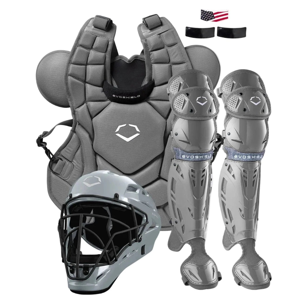 Evoshield SRZ-1™ Baseball Catcher’s Equipment Set: SRZ-1 Equipment EvoShield Gray - Adult 