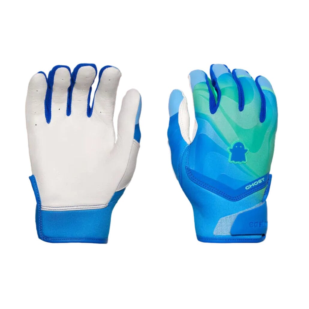 Easton Ghost ERA Wild Ghost Ethos Fastpitch Batting Gloves: GH27FPBG Equipment Easton Small Columbia Blue 