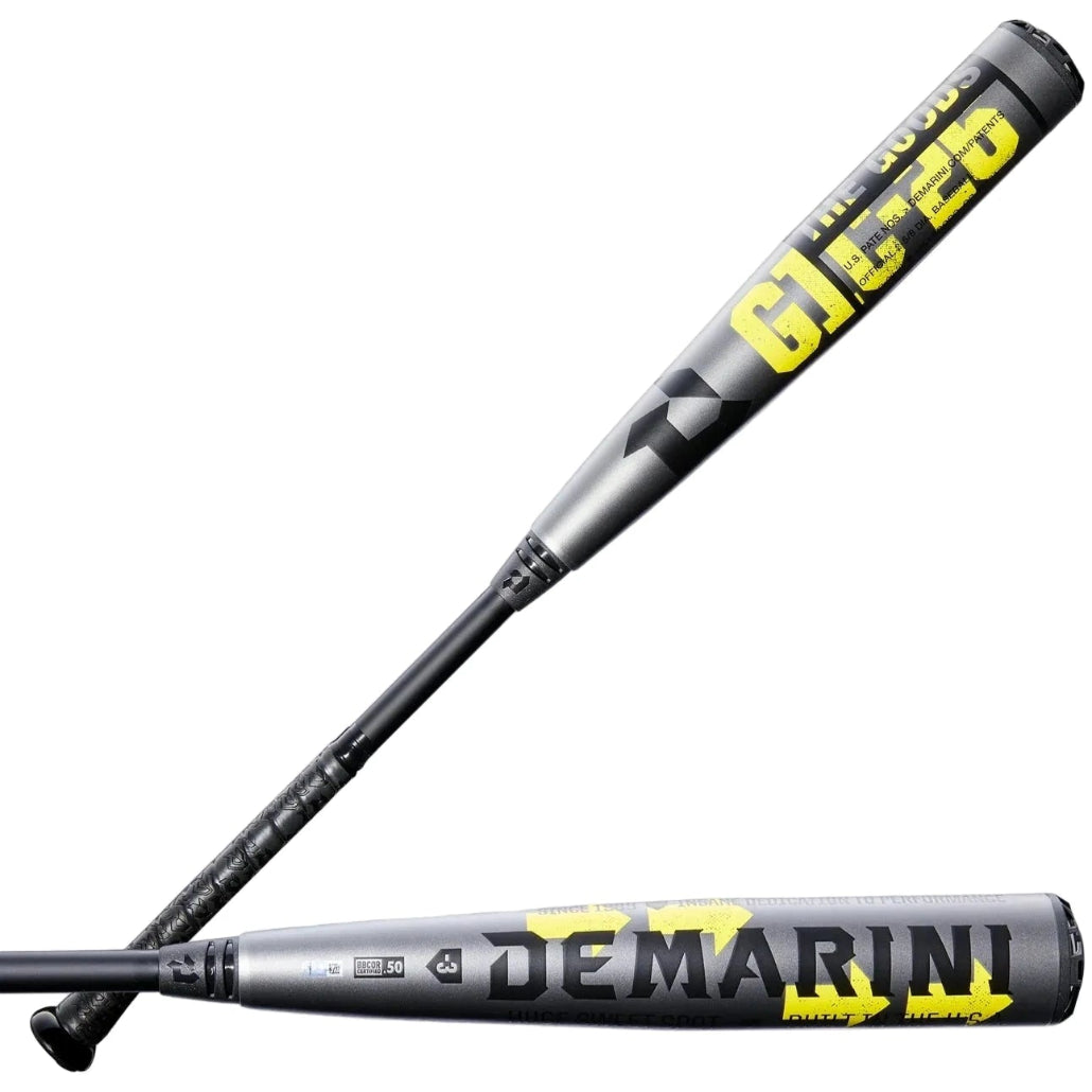 2026 DeMarini The Goods™ LE Gunmetal (-3) BBCOR Baseball Bat: WBD2650010 Bats DeMarini 