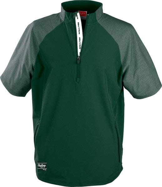 Rawlings Adult Colorsync Short-Sleeve Cage Jacket: CSSSJ2 Apparel Rawlings Small Green 
