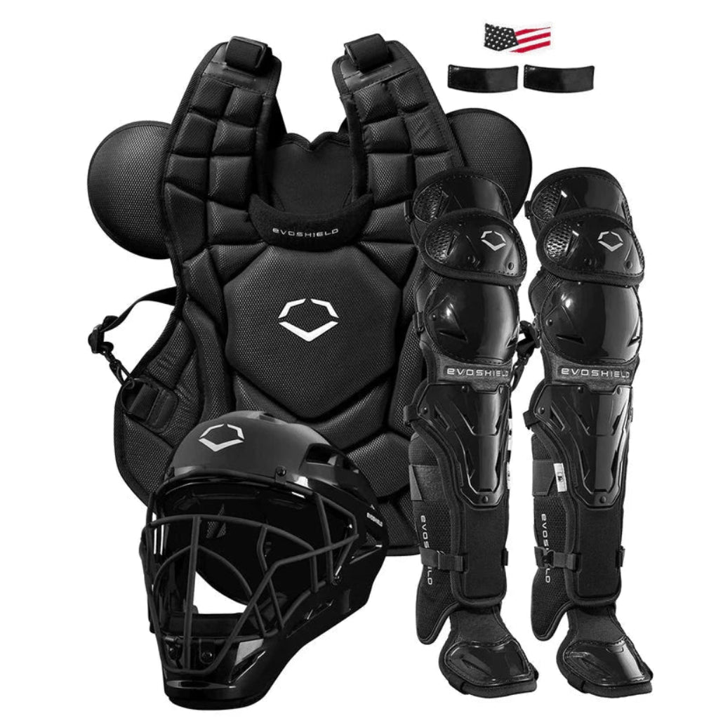 Evoshield GS2 Baseball Catcher’s Equipment Set: GS2 Equipment EvoShield Black - Adult 
