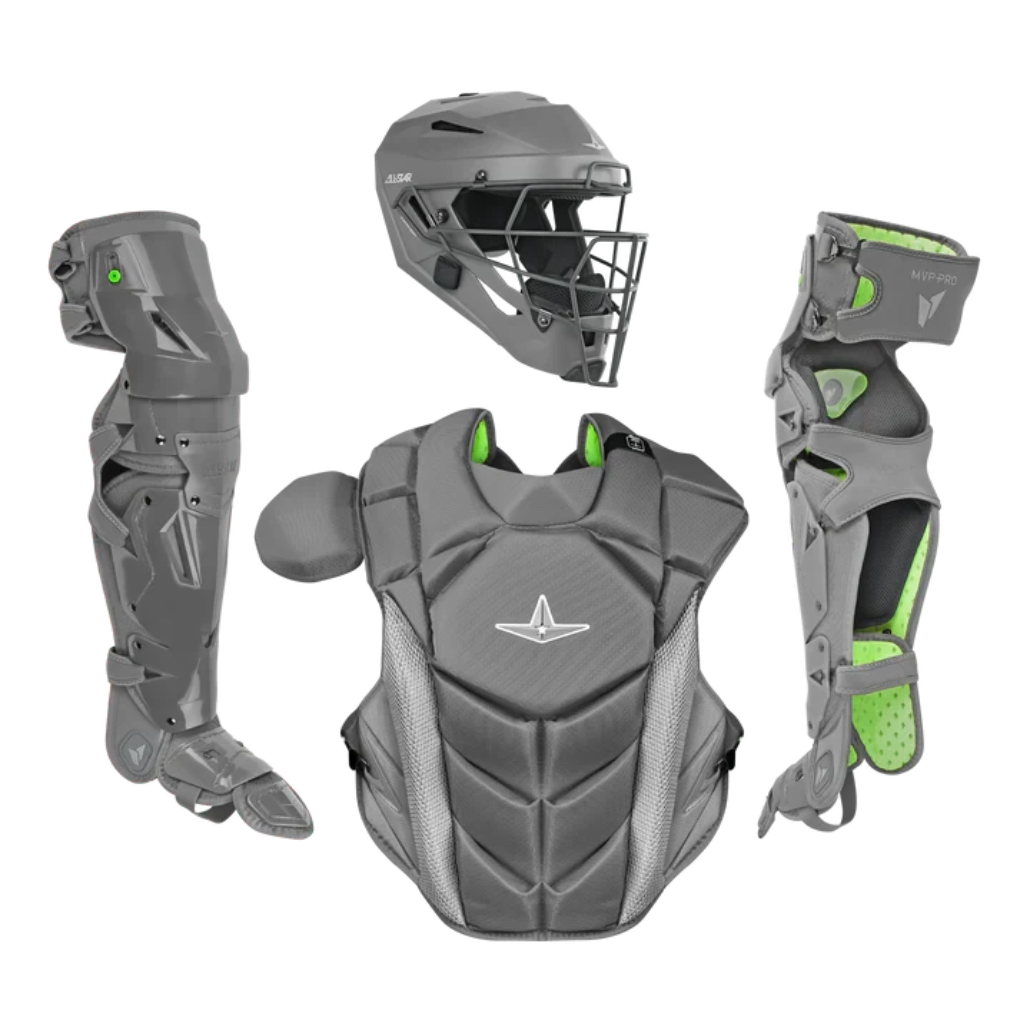 All-Star MVP-PRO SERIES™ ADULT CATCHING SET: CKCC-5-LGE Equipment All-Star Graphite/Graphite 
