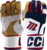 Marucci MBG2BKSM Adult Blacksmith Full Wrap Batting Gloves: USA