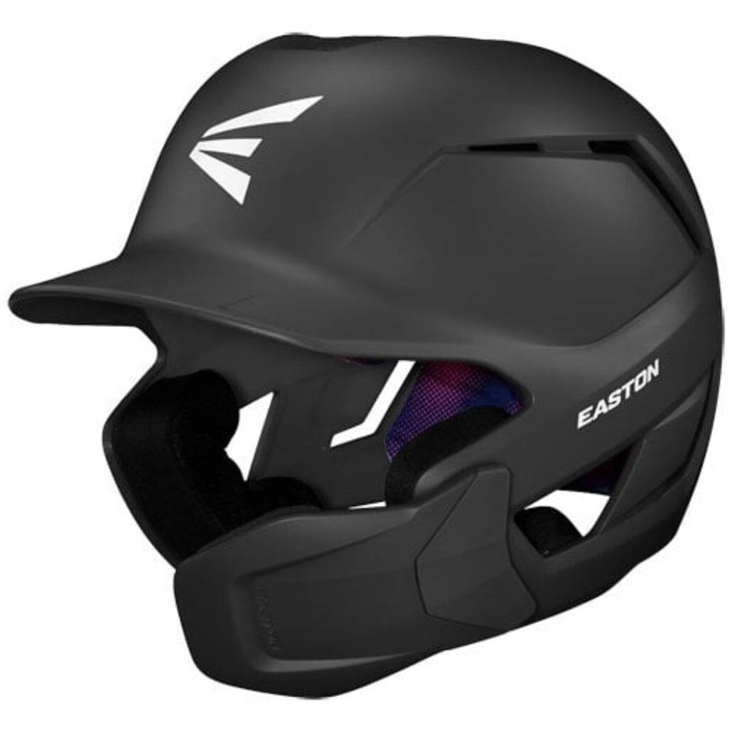 Easton Z50 Batting Helmet With Multi-Adjust & Reversible Jaw Guard: Z50MATMJG Equipment Easton Black Medium/Large 